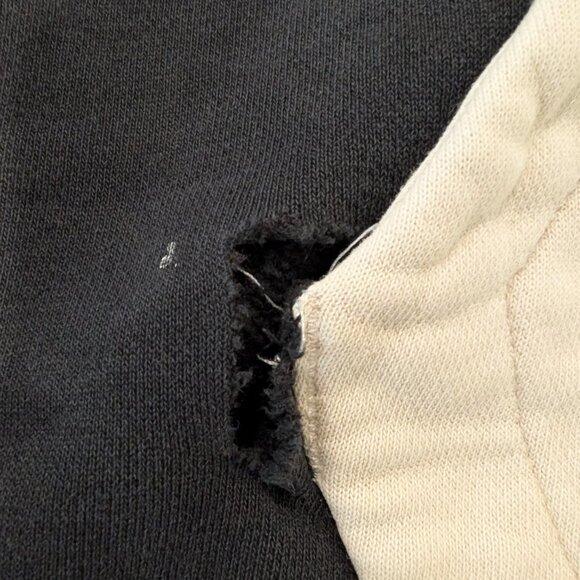 Air Jordan Hoodie "Sewing Project" Cream and Black Size Large - Picture 2 of 7